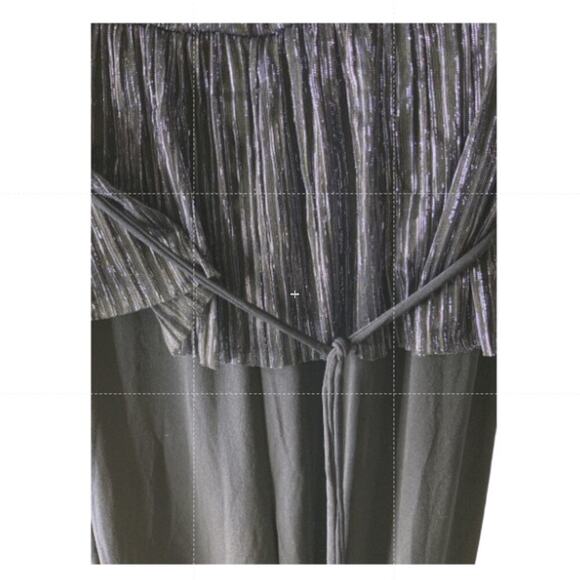 Connected Apparel Jumpsuit Womens 14 Sleeveless Ruffled Cinched Waist Casual NWT - Picture 7 of 11